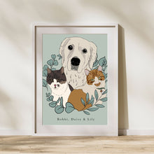 Load image into Gallery viewer, Digital Art Pet Portrait Print - Ally Pedersen